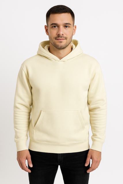 Hoodie | 100% gekamd fleece 320 g/m² - Premium kwaliteit- Beige cream