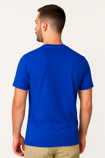 T-shirt 100% Gekamd Jersey 180 g/m² - Koningsblauw - Image 2