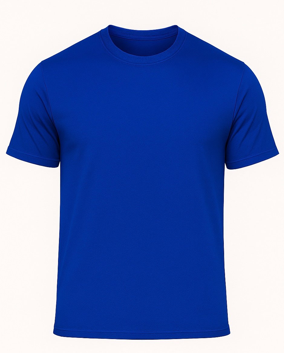 T-shirt 100% Gekamd Jersey 180 g/m² - Koningsblauw - Image 4